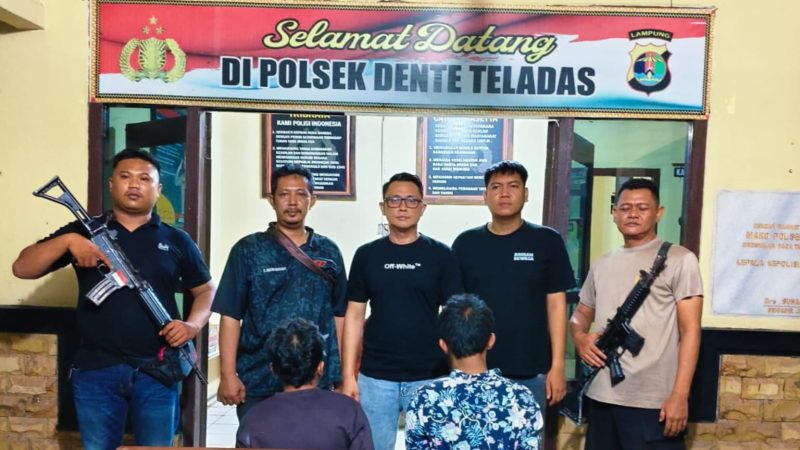 Dua pelaku diamankan tim Reskrim Polsek Denteteladas 