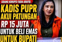 Sidang Korupsi Fadia Arafiq: Kadis PUPR Pekalongan Ngaku Patungan Rp15 Juta Beli Emas untuk Bupati via Ajudan