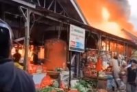 Pasar Sepinggan Balikpapan Selatan Terbakar Jumat Pagi, 15 Unit Damkar Dikerahkan
