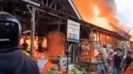 Pasar Sepinggan Balikpapan Selatan Terbakar Jumat Pagi, 15 Unit Damkar Dikerahkan