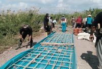 Tiga Kampung di Dente Teladas Kompak Cor Jalan 1 Km Secara Swadaya, Terinspirasi Kapolsek