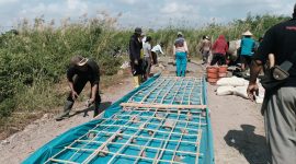 Tiga Kampung di Dente Teladas Kompak Cor Jalan 1 Km Secara Swadaya, Terinspirasi Kapolsek