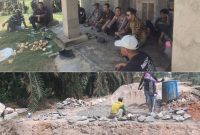 Swadaya Murni Masyarakat, Polsek Dente Teladas dan Warga Bangun Jembatan Sungai Nibung - Kekatung Tulang Bawang