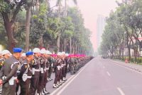 Amankan Pidato Kenegaraan Presiden, 1 SSK Batalyon D Pelopor Diterjunkan di Kompleks MPR/DPR RI