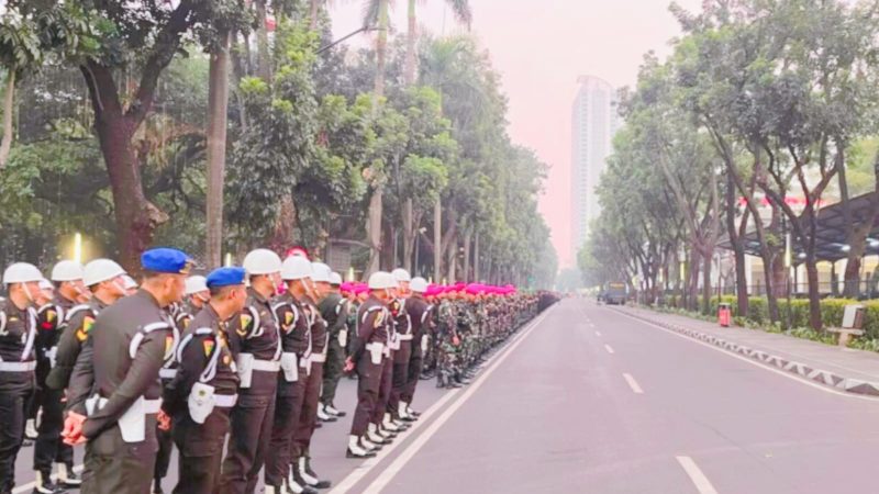 Amankan Pidato Kenegaraan Presiden, 1 SSK Batalyon D Pelopor Diterjunkan di Kompleks MPR/DPR RI