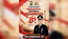 Keluarga Besar Polsek Dente Teladas Ucapkan Dirgahayu Republik Indonesia Ke-81