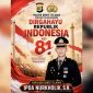 Keluarga Besar Polsek Dente Teladas Ucapkan Dirgahayu Republik Indonesia Ke-81