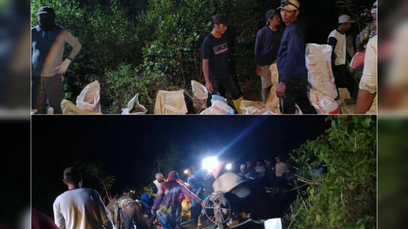 Semangat Swadaya Warga Bratasena Tetap Membara, Pengecoran Jalan Capai 400 Meter Meski Tanpa Kehadiran Pemimpin Kampung