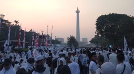 100 Ribu Peserta Padati Monas untuk Doa Kebangsaan HUT ke-81 RI, 7.643 Personel Gabungan Disiagakan