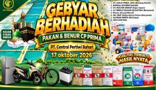 PT Central Pertiwi Bahari Gelar Gebyar Undian Berhadiah Pakan & Benur CP Prima 2026 di Tulang Bawang, Hadiah Utama Umroh Gratis