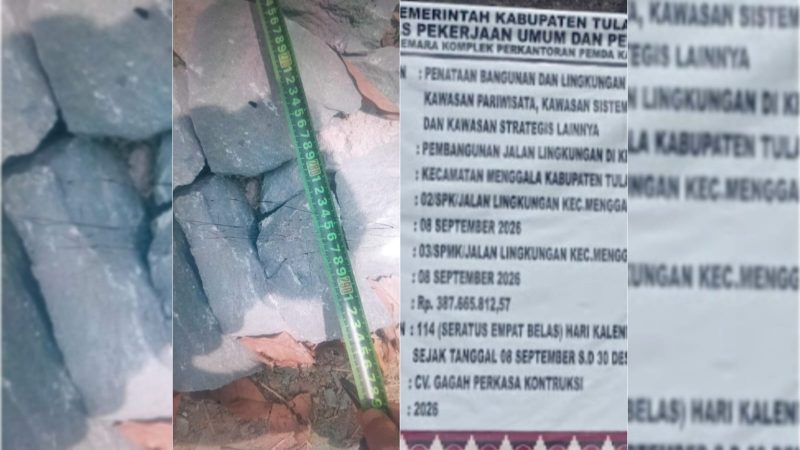 DPC PPWI Tulang Bawang Soroti Proyek Jalan 3 Gang, Diduga Ketebalan Tak Sesuai RAB